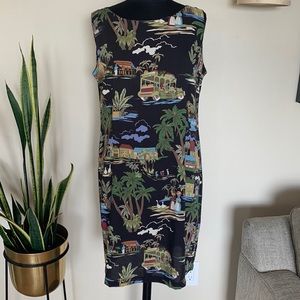 Reyn Spooner vintage 90’s Hawaiian tropical print shift dress